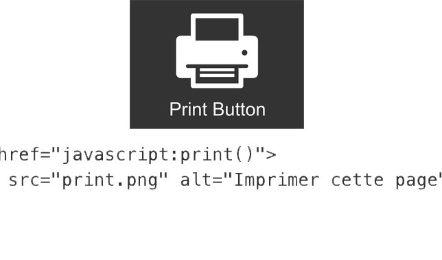 Le texte alternatif du bouton “imprimer”, nécessaire à la navigation.